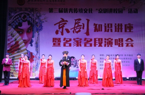 打：宋曉華、楊學(xué)功老師表演傳統(tǒng)京劇《楊門(mén)女將》片段